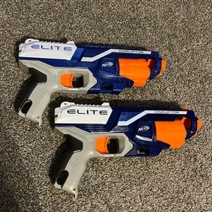 Set of 2 NERF N-Strike Elite Disruptor toy guns.